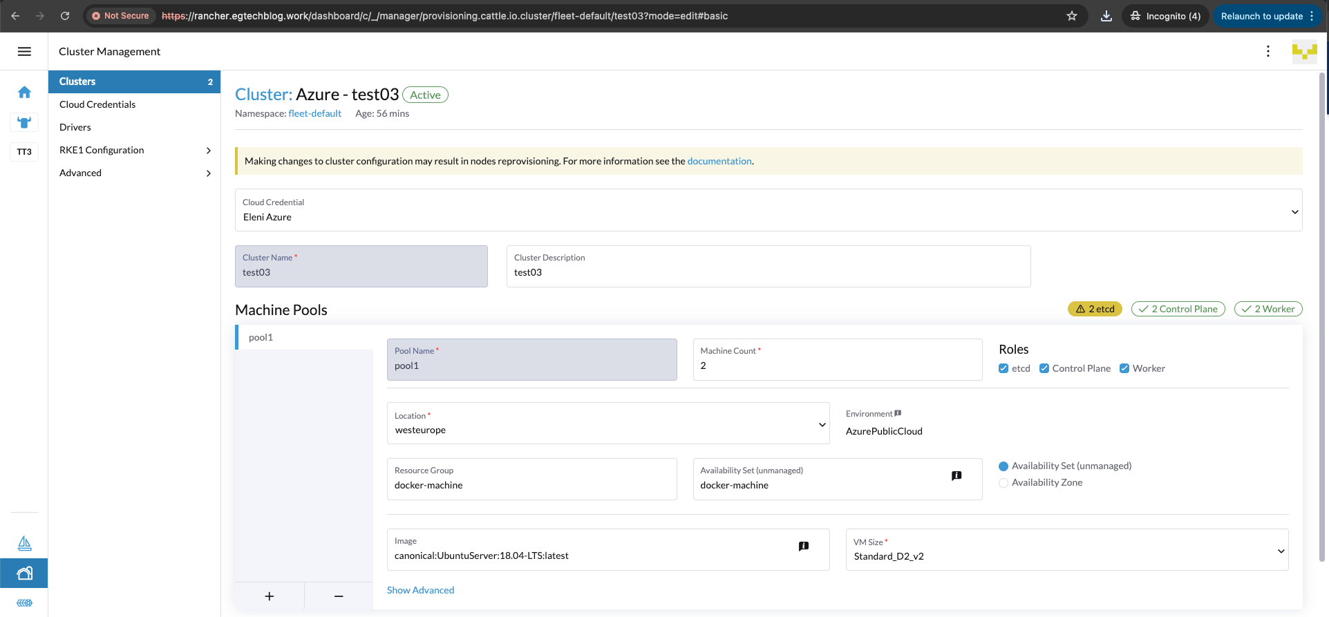 title image reading &quot;Azure RKE2 Cluster Page 01&quot;